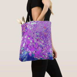 Bolso De Tela Elegante hidrangea liga púrpura y azul