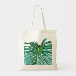 Bolso De Tela Elegante hoja de hoja de palma selva tropical selv