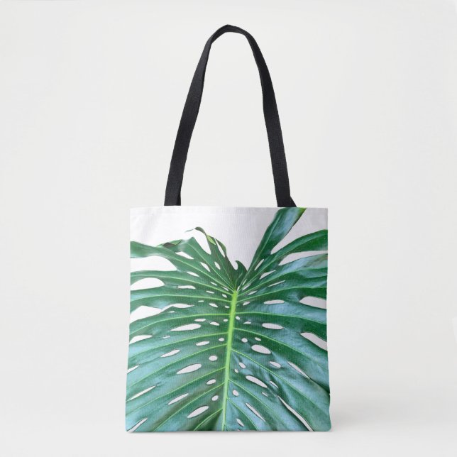 Bolso De Tela Elegante hoja de hoja de palma selva tropical selv (Anverso)