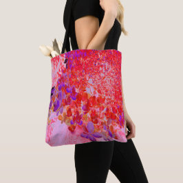 Bolso De Tela Elegante Hortensia Limelight Púrpura y Naranja