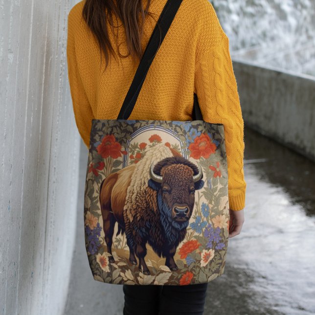 Bolso De Tela Elegante inspirado por Bison William Morris (Subido por el creador)