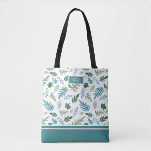 Bolso De Tela Elegante Jardín Sunsy Green Monograma