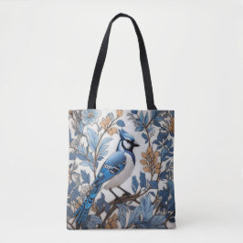 Bolso De Tela Elegante Jay Azul William Morris Inspirado
