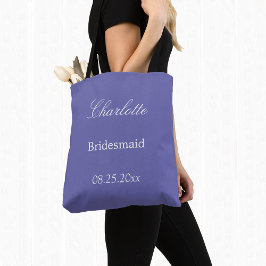 Bolso De Tela Elegante lavanda Bridesmaid Tote Bag