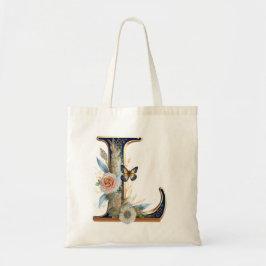 Bolso De Tela Elegante letra floral bohemio L