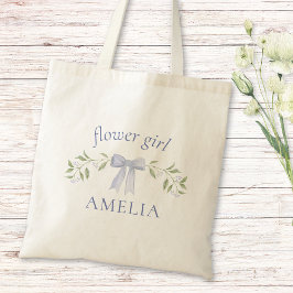 Bolso De Tela Elegante Moda Bow Floral Personalizada Flower Girl