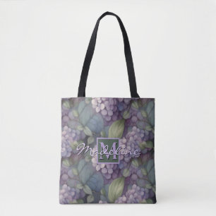 Bolso De Tela Elegante moda polvorienta morado boho acuarela flo