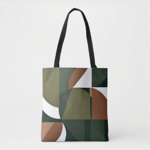 Bolso De Tela Elegante moda terrenal geométrica