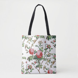 Bolso De Tela Elegante Moda Vintage Rosa Floral