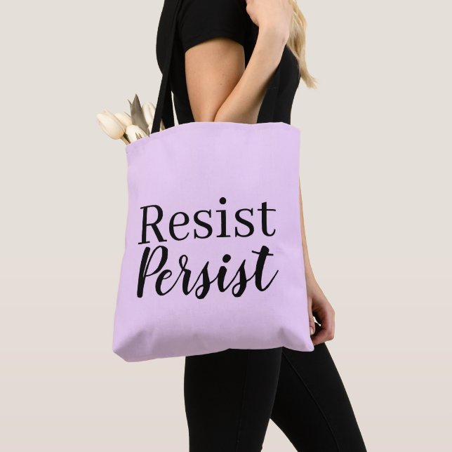 Bolso De Tela Elegante modernista resiste la cita Inspiradora (Detalle)
