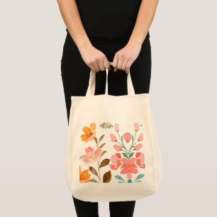 Bolso De Tela Elegante Moderno Acuarela Rosa