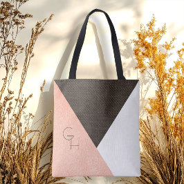 Bolso De Tela Elegante Moderno Tendencia Inicial Monograma Damas