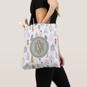Bolso De Tela Elegante Monograma, Rústico Hombro de Árboles de I