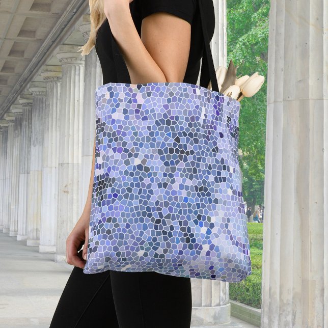 Bolso De Tela Elegante mosaico azul hielo (Subido por el creador)