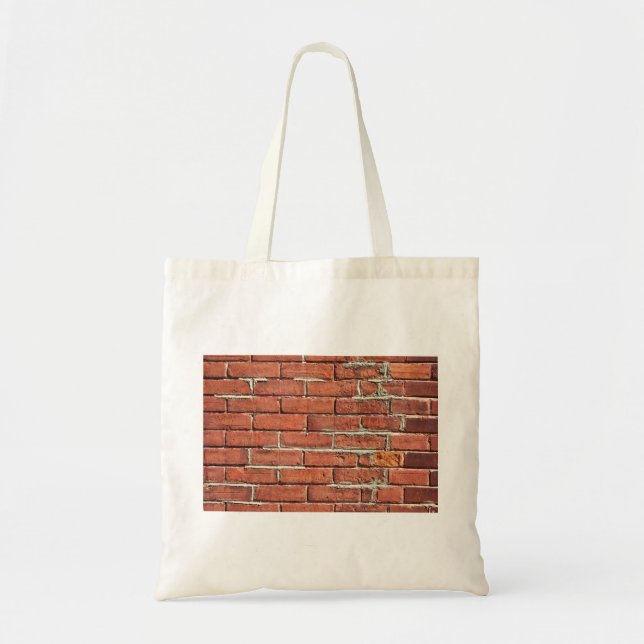 Bolso De Tela Elegante muro urbano de ladrillo rojo (Frente)
