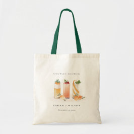 Bolso De Tela Elegante Naranja de cócteles de fruta dulce Ducha