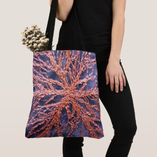 Bolso De Tela Elegante naranja quemado de gran tamaño con bordad