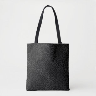 Bolso De Tela Elegante negro sobre la impresión de animales de l