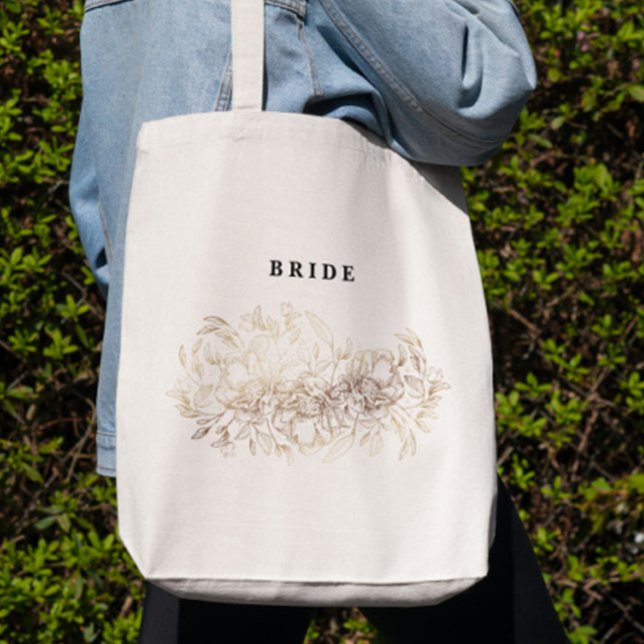 Bolso De Tela Elegante Novia Botánica Esculpida Novia (Subido por el creador)