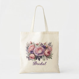 Bolso De Tela Elegante novia floral rosa y morada floral