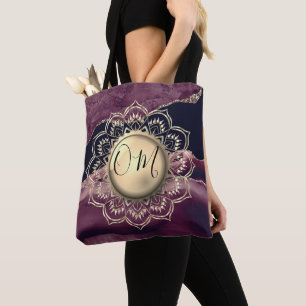 Bolso De Tela Elegante OM Mandala Marble Tote Bag