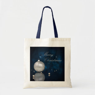 Bolso De Tela Elegante ornamento Purpurina plateado - Tote presu