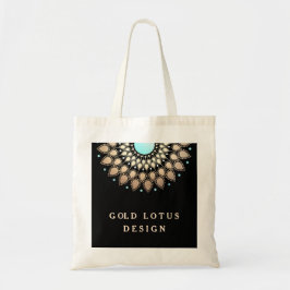 Bolso De Tela Elegante Ornate Gold Lotus Mandala