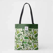 Elegante patrón de hojas botánicas verdes con mono