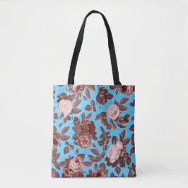 Bolso De Tela Elegante patrón floral moderno vintage