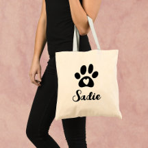 Elegante Paw Print con nombre de Mascota Personali