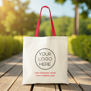 Bolso De Tela Elegante Personalizado Minimalista logotipo de neg