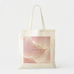 Bolso De Tela Elegante Personalizado Satén Abstracto Suave Rubor