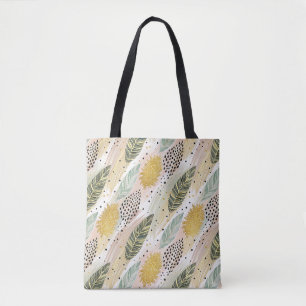 Bolso De Tela Elegante pluma y pincel abstracto sin inconvenient