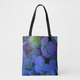 Bolso De Tela Elegante polvoriento azul violeta floral