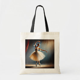 Bolso De Tela Elegante Pose de bailarina de ballet