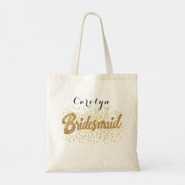 Bolso De Tela Elegante Purpurina de oro