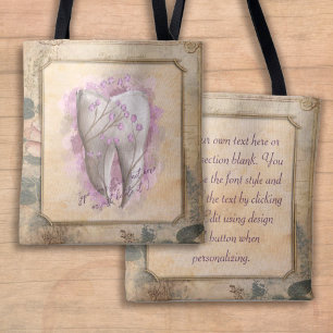 Bolso De Tela Elegante regalo odontológico antiguo de moda