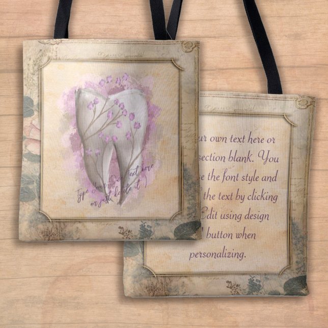 Bolso De Tela Elegante regalo odontológico antiguo de moda (Subido por el creador)