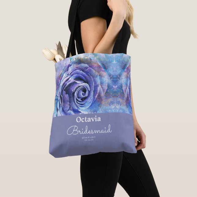 Bolso De Tela Elegante Rosa de acuarela Tote Bag (Detalle)