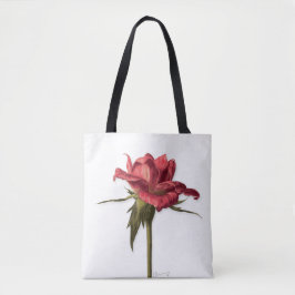 Bolso De Tela Elegante Rosa floral Tote Bag