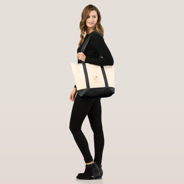 Bolso De Tela Elegante SanaBien & Prosperar  (Anverso (modelo))