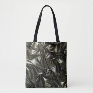 Bolso De Tela Elegante satén negro tote