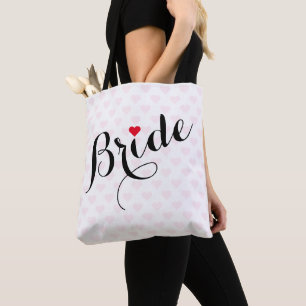 Bolso De Tela Elegante Script Noviembre Fiesta de matrimonio de 