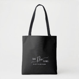 Bolso De Tela Elegante SOLI DEO GLORIA Personalizada