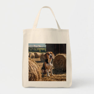 Bolso De Tela Elegante Tote Beagle Grocery