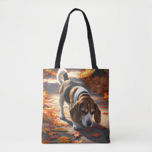 Bolso De Tela Elegante Tote Beagle Shoulder