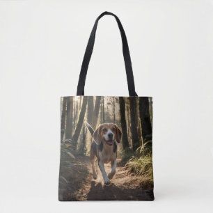 Bolso De Tela Elegante Tote Beagle Shoulder