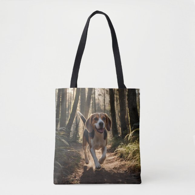 Bolso De Tela Elegante Tote Beagle Shoulder (Anverso)