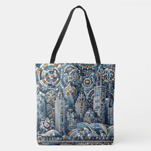 Bolso De Tela Elegante Tote grande de hombros de Chicago