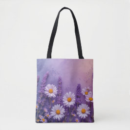 Bolso De Tela Elegante Tote Lavender Blossom